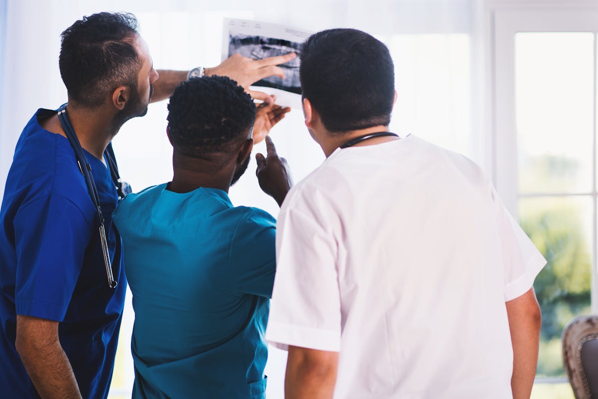 Medical professionals in a Palm Beach County clinical office space